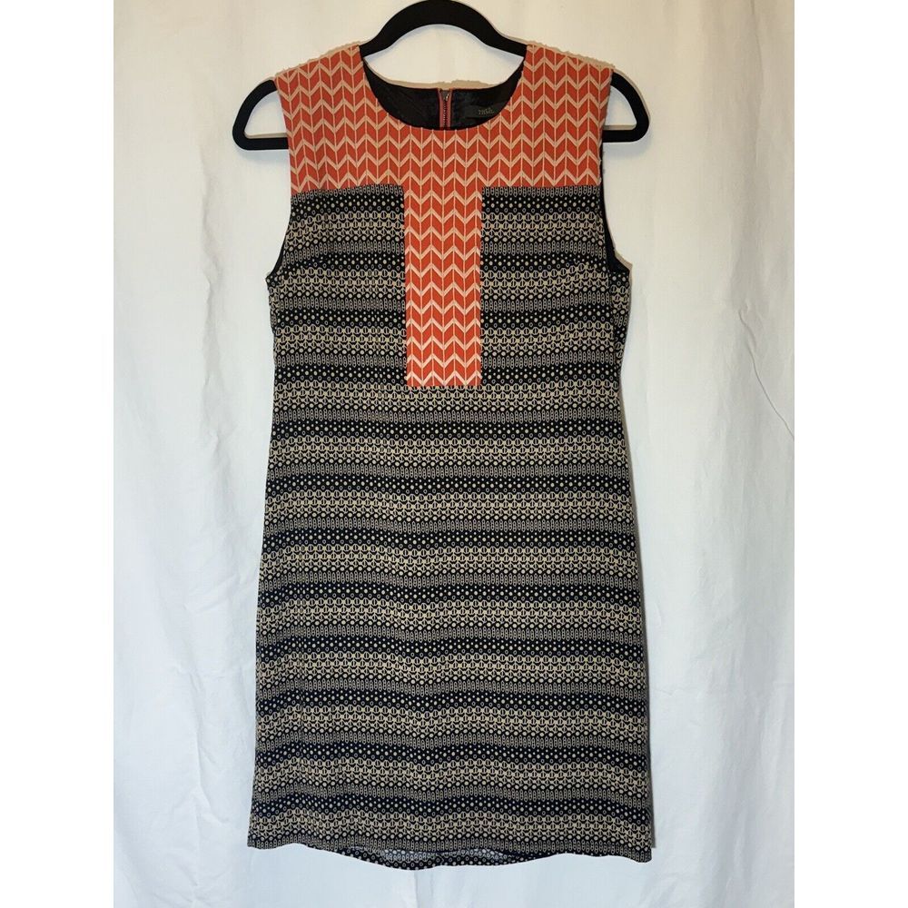 THML Orange and Black Mini Dress